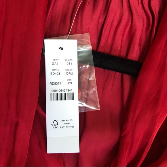 NWT J. Crew Featherweight Satin Tie-neck Dress. Xsmall. - Picture 3 of 3